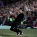 VILLANUEVA DE LA SERENA, SPAIN - OCTOBER 28:  Head coach Luis Enrique of FC Barcelona reacts on the touchline during the Copa del Rey Last of 16 First Leg match between C.F. Villanovense and F.C. Barcelona at estadio Romero Cuerda on October 28, 2015 in Villanueva de la Serena, Spain.  (Photo by Denis Doyle/Getty Images)